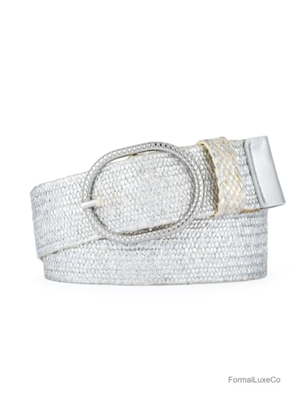 Woven Elastic Waist Belt for Women, Stretchy Braided Belt with Alloy Buckle,